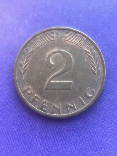 Германия ФРГ 2 пфеннига 1982 G