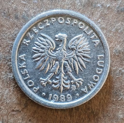 Польша 1 злотый, 1989 г., Y# 49.3