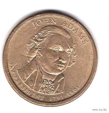 США 1 доллар 2007г.Джон Адамс (2-ой президент)