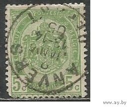Бельгия. Национальный герб. 1893г. Mi#52.