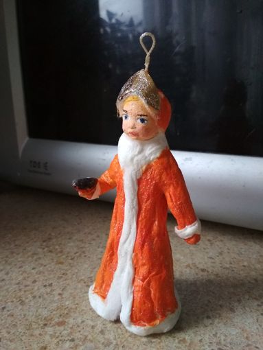 Ватная елочная игрушка