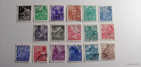 ГДР 1953. Стандарты.