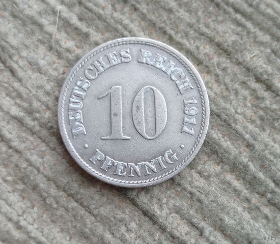 Werty71 Германия 10 пфеннигов 1911 D