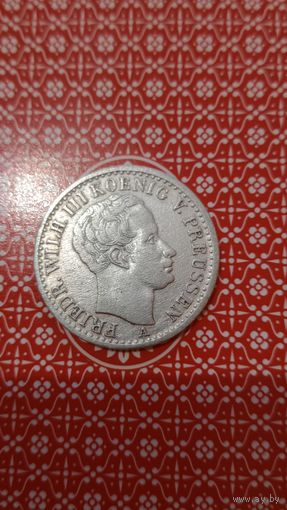 Германия 1/6 часть талера 1823 Пруссия