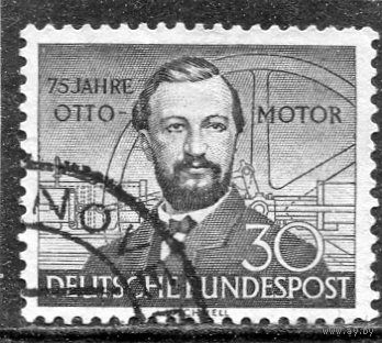 ФРГ. Николаус Отто, немецкий инженер, изобретатель. 75 лет двигателя внутреннего сгорания