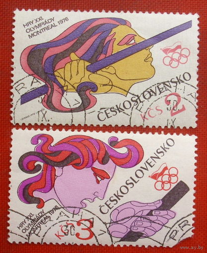Чехословакия. Спорт. ( 2 марки ) 1976 года. 4-19.