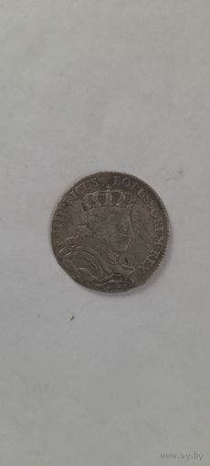МОНЕТА 6 ГРОШЕЙ ШЕСТАК 1757 ПРУССИЯ