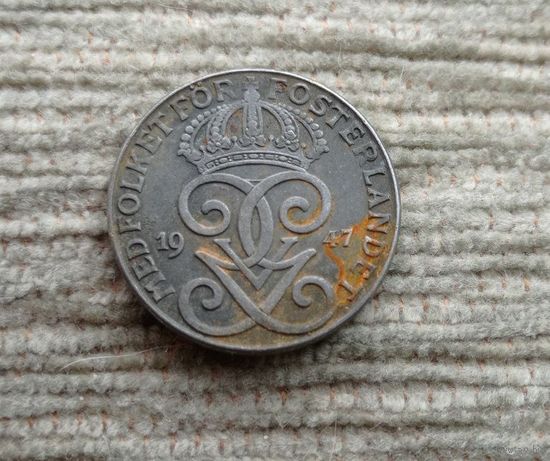 Werty71 Швеция 2 эре 1947