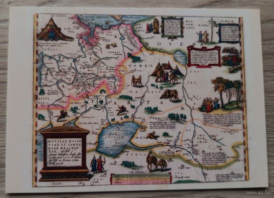 Гравюра земель Московских 1574г.