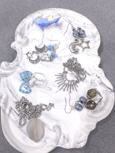 Лот С 1 РУБЛЯ! Бижутерия лотом, серьги милефиори, агат, кварц и др. много лотов!