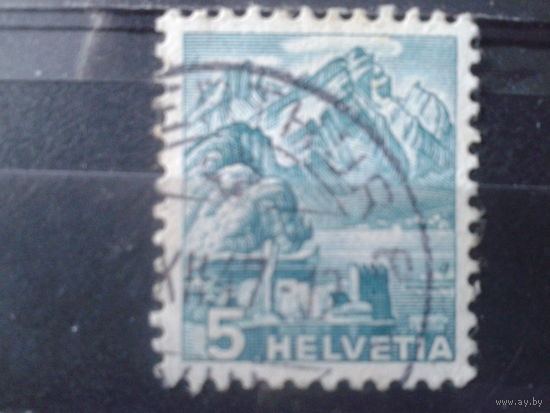 Швейцария 1936 Стандарт, ланшафт 5с