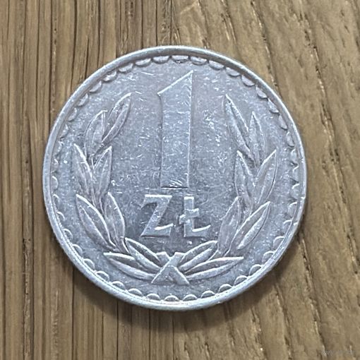 Монета Польши 1 Злотый 1986 г.