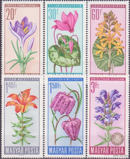 ВЕНГРИЯ, 1966 год, ** Флора Цветы (АВГ