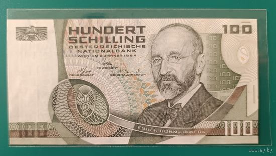 100 шиллингов 1984 года - Австрия - UNC