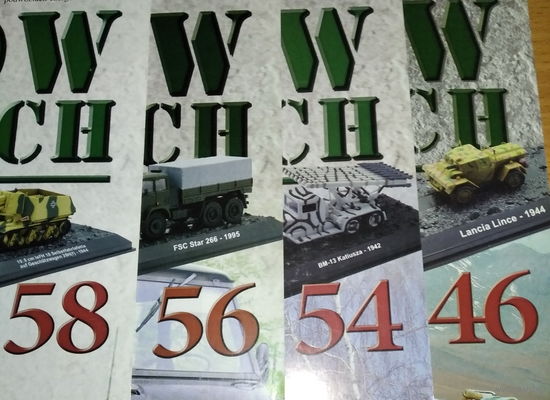 Журналы "Коллекция боевых машин" и "Танки Мира" (Амерком-Польша) 9 шт.