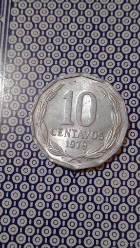 Чили 10 сентаво 1979