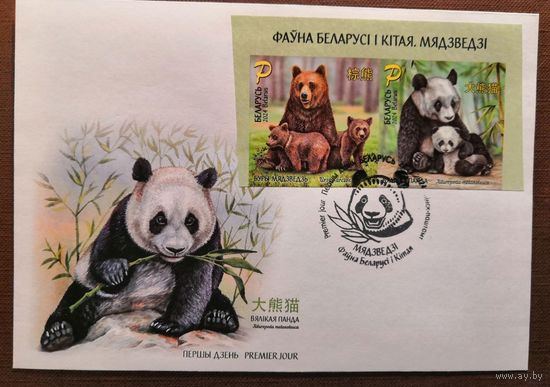 2024. Беларусь. Фауна Беларуси и Кита. Панда, бурый медведь КПД