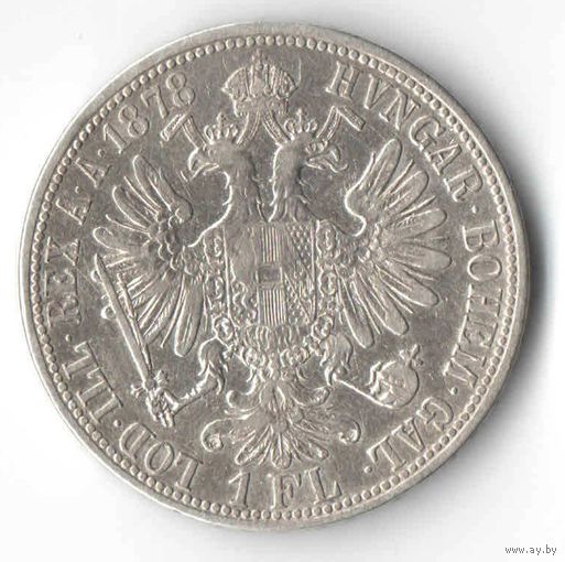 Флорин 1878 г., австрийский вариант, Франц Иосиф I