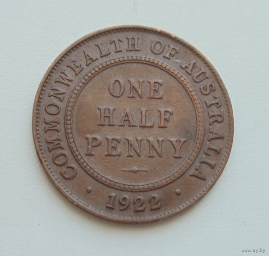 Австралия 1/2 пенни 1922 король Георг V