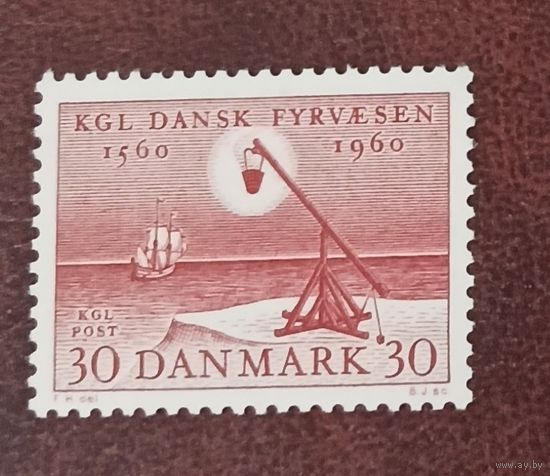 Дания**   корабль маяк полная серия без наклеек и их следов