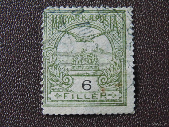 Венгрия 1916 г. Турул и корона 6 f.