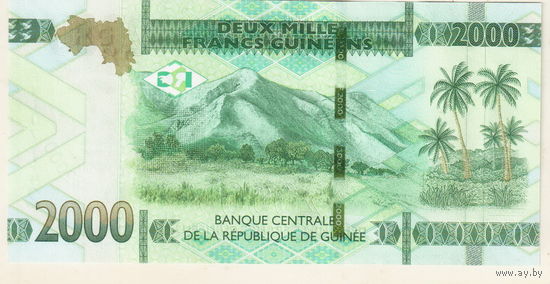 Гвинея 2000 франк 2022