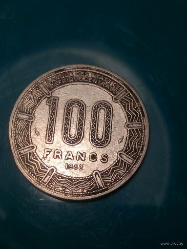 100 франков Камерун 1985 год.