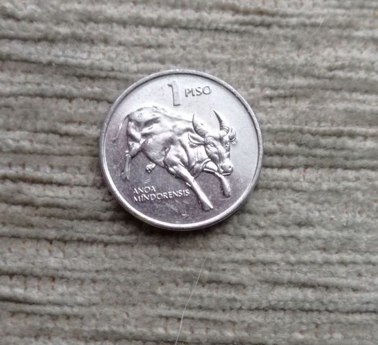 Werty71 Филиппины 1 писо песо 1994  Бык Филиппинские острова