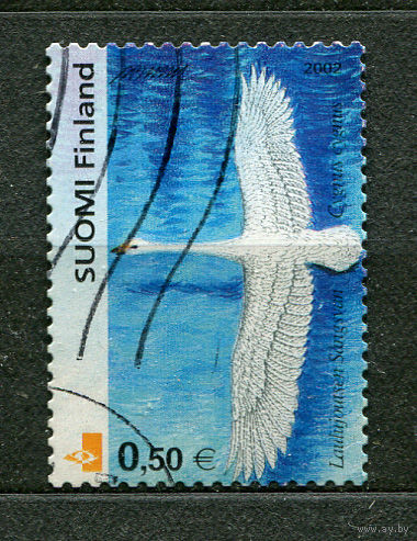 Лебедь-кликун. Финляндия. 2002. Полная серия 1 марка