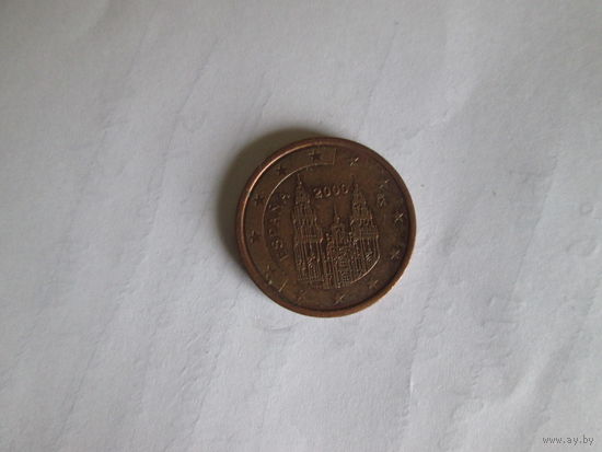 2 евроцента.Испания.2000г.