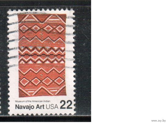 США-1986, (Мих.1848), гаш., Прикладное искусство, Индейцы ,