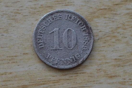 Германия 10 пфеннигов 1889