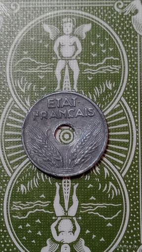 Франция 10 сантимов 1943