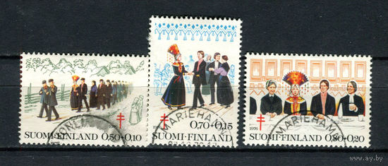 Финляндия - 1976 - Борьба с туберкулезом. Свадьба - [Mi. 790-792] - полная серия - 3 марки. Гашеные.  (Лот 161AV)