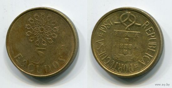Португалия. 5 эскудо (1987)