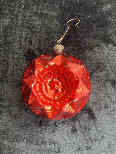 Ёлочная игрушка ГДР тонкое стекло