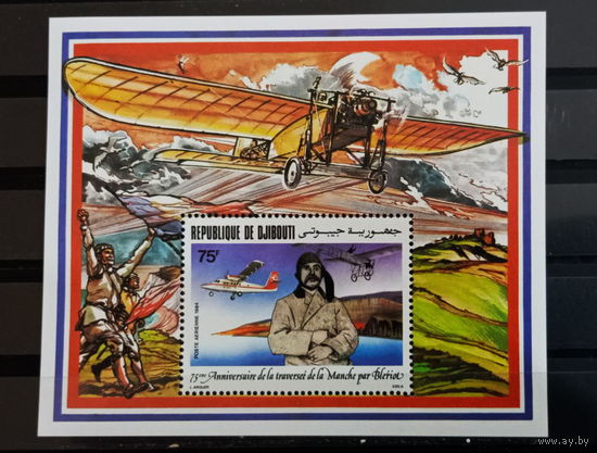1984 Джибути 75 лет со дня первого пересечения Ла-Манша   MNH