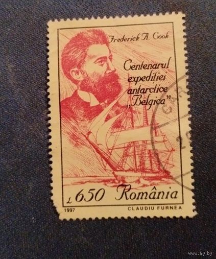 Румыния 1997 100 лет антарктической экспедиции на корабле "Belgica"