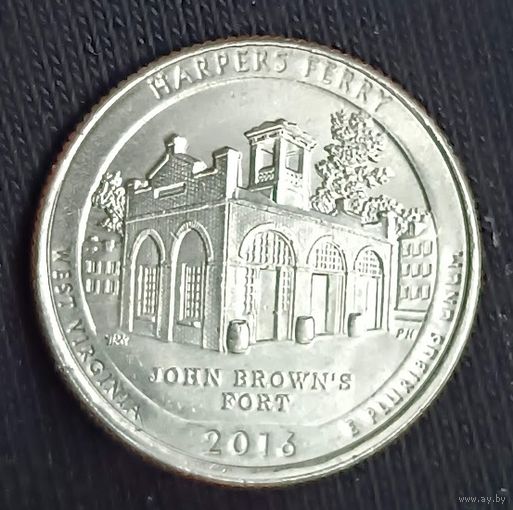 25 центов 2016  P США парки     Западная Виргиния WEST VIRGINIA