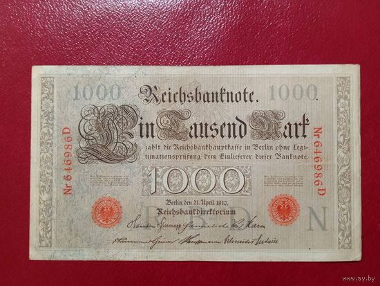1000 марок. Германия.
