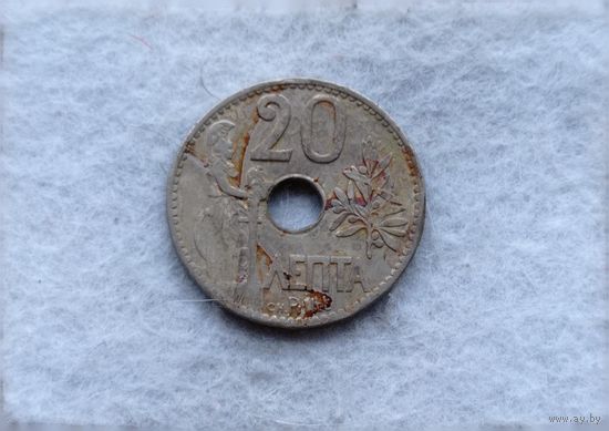 Werty71 Греция 20 лепт 1912 Афина