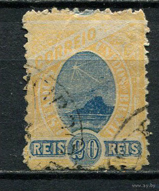 Бразилия - 1894/1897 - Аллегория 20R - [Mi.105b] - 1 марка. Гашеная.  (Лот 31CL)