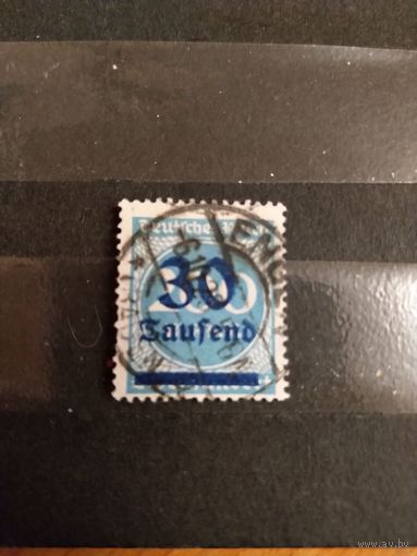 1923 Германия Рейх надпечатка (2-15)