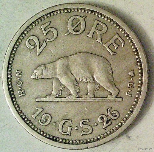 РАСПРОДАЖА!!! - ГРЕНЛАНДИЯ 25 ойре 1926