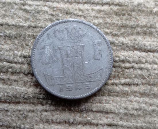 Werty71 Бельгия 1 франк 1943 Лев