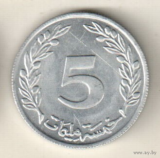 Тунис 5 миллим 1960