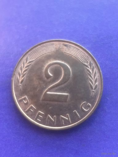 Германия ФРГ 2 пфеннига 1991 F