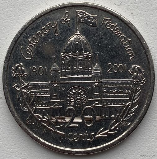Австралия 20 центов 2001 г. Виктория