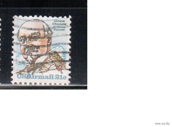 США-1979, (Мих.1376) , гаш., История авиации, Летчик