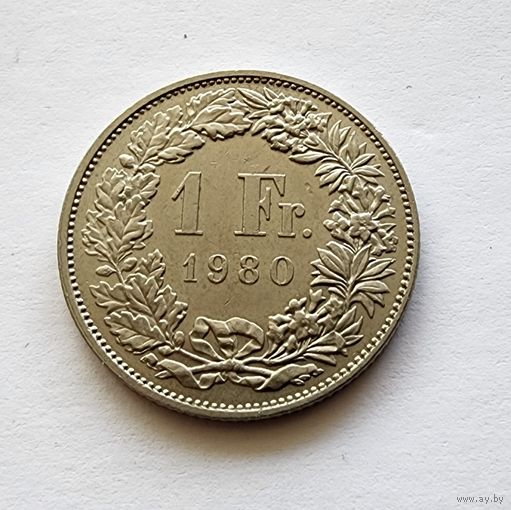 Швейцария 1 франк, 1980